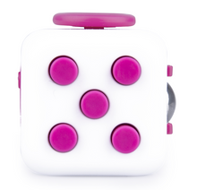 Load image into Gallery viewer, De zijkant van fidget cube roze berry - klikken