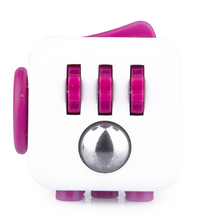 Load image into Gallery viewer, De zijkant van fidget cube roze berry - rollende ijzeren bal