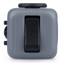 Afbeelding in Gallery-weergave laden, De zijkant van fidget cube grijs graphite - switch flippen