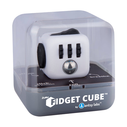 Verpakking van de fidget cube dice zwart-wit