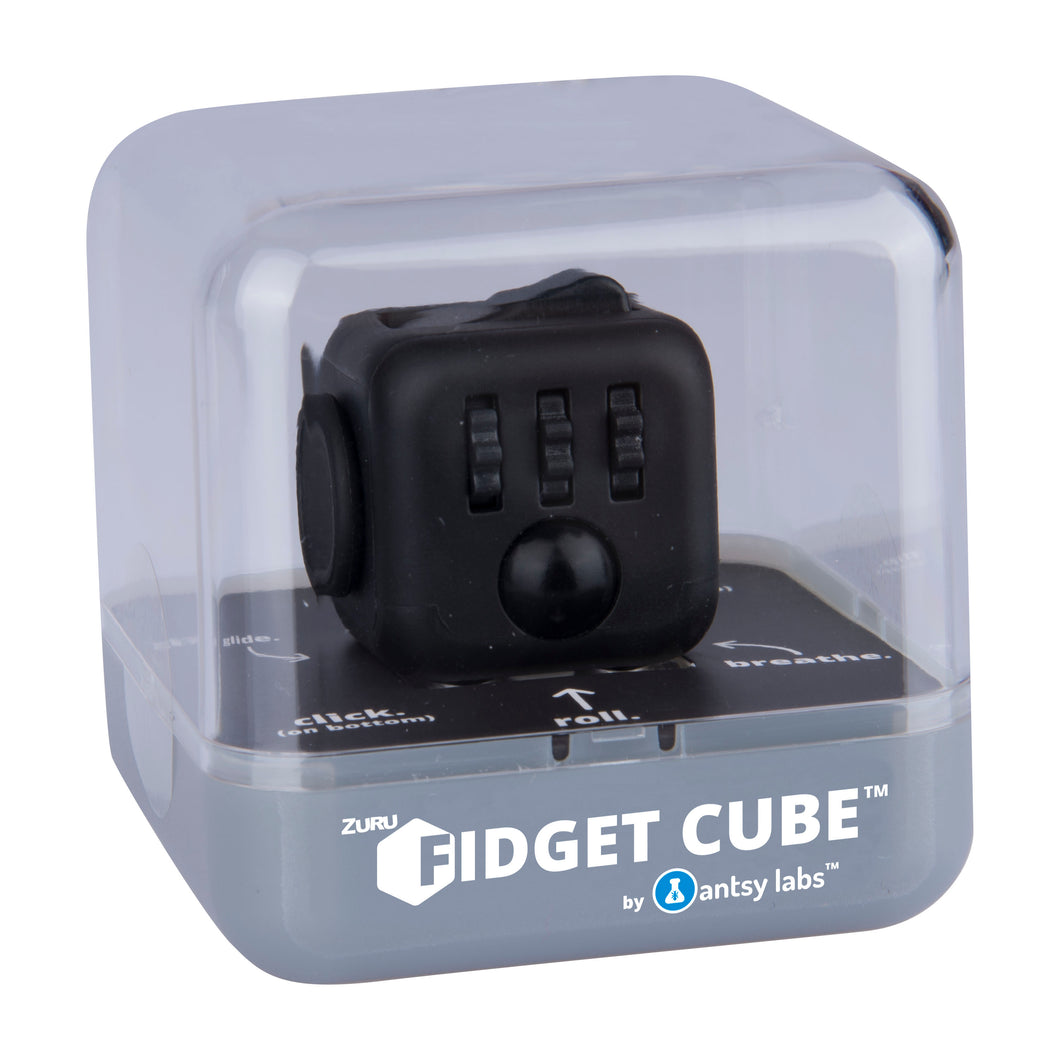 Verpakking-van-de-fidget cube-midnight-zwart-zwart