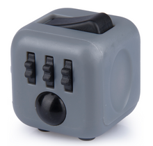 Load image into Gallery viewer, De zijkant van fidget cube grijs graphite - rollende ijzeren bal
