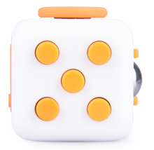 Load image into Gallery viewer, De zijkant van fidget cube sunset oranje - klikken
