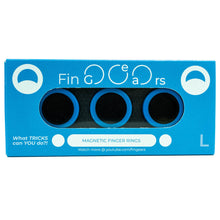 Afbeelding in Gallery-weergave laden, FinGears - Professionele Magnetische Ringen - Blauw Zwart
