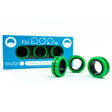 Load image into Gallery viewer, Fin Gears - Professional Magnetic Rings - Green Black
