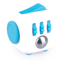 Afbeelding in Gallery-weergave laden, De zijkant van fidget cube aqua - rollen
